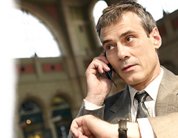 man on mobile using voIP services